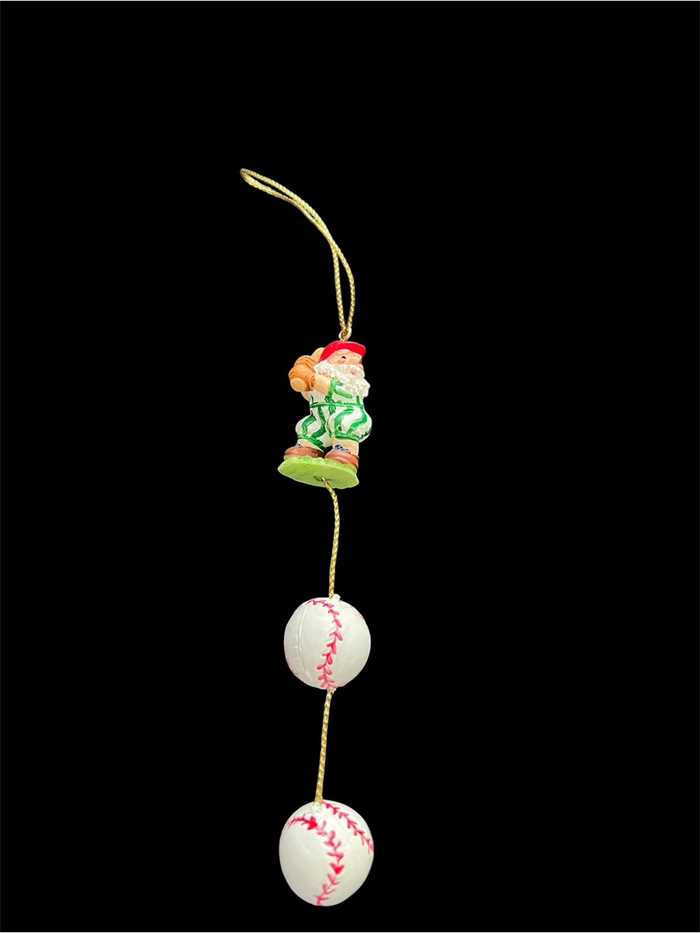 Santa Baseball Hanging Ornament - Unbranded